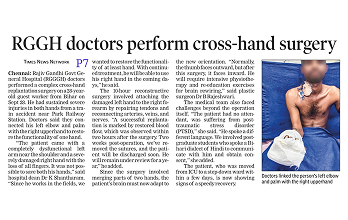Perform Cross Hand surgery